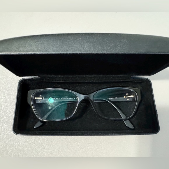 Authentic Versace Eyeglass Frames and Case - Picture 3 of 5